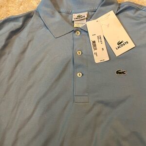 LACOSTE POLO Classic Fit SHIRT Blue Size Large 6